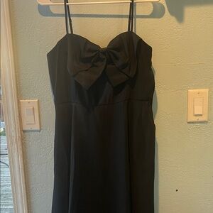 a new day Black Strapless Dress with Bow